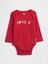 Bebek Kırmızı Grafik Desenli Bodysuit 1