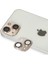 iPhone 13 Pers Alüminyum Kamera Lens - GOLD-(5796) 1