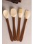 MIEN-1203 Akasya Saplı 4'lü Mini Silikon Spatula Seti (21 Cm) - Bpa Free 1