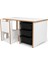 3 Çekmeceli Çocuk Etkinlik Masası - Beyaz Mdf - Siyah Çekmeceli - 18MM 1.sınıf Mdf 1