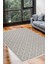 Koza Pamuk Dokuma Halı |kaymaz Tabanlı | Makinede Yıkanabilir Modern Halı | Salon, Kilim |gri| KZA02 1