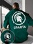 Erkek Sparta Baskılı Oversize T-Shirt Rahat ve Şık Tasarım 1
