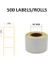 Hazır Al Hızlı Al Eko Termal Etiket 50MM x 50MM Ruloda 500 Adet 40MM Çapında Direk Termal Transfer Etiketi 1