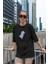 Dinosaur Baskılı Kadın Oversize T-Shirt 2