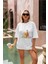 Içecek Baskılı Oversize T-Shirt 1