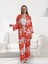 Kadın Desenli Kimono Takımı Şık Tasarım 1