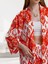 Kadın Desenli Kimono Takımı Şık Tasarım 8