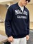 Unisex Malibu California Baskılı Yarım Fermuarlı Dik Yaka Oversize Sweatshirt 1