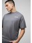 Oversize Erkek Limited Baskılı Detaylı T-Shirt 2