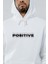Positives Baskılı Oversize Kapüşonlu Sweatshirt 1