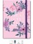 Le Çiçekli Defter Kareli Pembe 17X24 cm 1