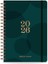 2026 Spiralli Günlük Ajanda 12 Aylık - 17X24 cm Koyu Yeşil 3