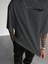 Erkek Oversize Memonto Baskılı T-Shirt Rahat ve Şık Tasarım 4