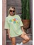 Good Vibe Baskılı Kadın Oversize T-Shirt 2
