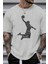 Basketbol Baskı Erkek Oversize T-Shirt 1