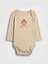 Bebek Koyu Bej First Favorites Organik Pamuk Grafik Bodysuit 1