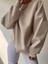 Baskısız Düz Oversize Sweatshirt 1