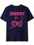 Kadın Oversize Cherry With Love Baskılı T-Shirt Rahat ve Şık Tasarım 4