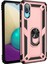 Buğz Samsung Galaxy A02 Kılıf Sofya Yüzüklü Silikon Kapak - Rose 1