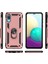 Buğz Samsung Galaxy A02 Kılıf Sofya Yüzüklü Silikon Kapak - Rose 3