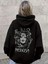 Kadın Kapüşonlu Medusa Sırt Baskılı Oversize Hoodie - Sokak Stili - Günlük Kombin 1
