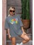 Good Vibe Baskılı Kadın Oversize T-Shirt 2