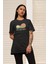 Kadın Enjoy Your Summer Baskılı Oversize T-Shirt 1