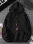 Unisex Kapüşonlu Ayın Evreleri Baskılı Oversize Hoodie - Sokak Stili - Günlük Kombin 1