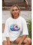 Gökkuşağı Baskılı Oversize T-Shirt 1