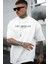 Los Angeles Downtown Baskılı Erkek Oversize T-Shirt 2
