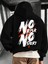 Erkek No Risk No Story Baskı Detaylı Oversize Kapüşonlu Sweatshirt Rahat ve Şık Tasarım 1