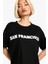 Oversize Kadın San Francisco Baskılı T-Shirt 1