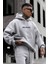Believer Baskılı Oversize Kapüşonlu Sweatshirt 1