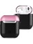Buğz Airpods 2 (2.nesil) 3in1 Kılıf - Siyah-Pembe 1