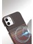 Iphone 14 / 13 Uyumlu Magsafe Şarj Destekli Kamera Koruma Çıkıntılı Karbon Fiber Tasarımlı Kılıf 2