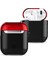 Buğz Airpods 2 (2.nesil) 3in1 Kılıf - Siyah-Kırmızı 1