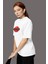 Mars Baskılı Kadın Oversize T-Shirt 2