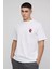 Oversize Erkek Sol Göğüs Kalp Baskılı Detaylı T-Shirt 2
