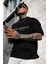 Los Angeles Downtown Baskılı Erkek Oversize T-Shirt 1