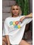 Good Vibe Baskılı Kadın Oversize T-Shirt 1