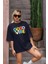 Good Vibe Baskılı Kadın Oversize T-Shirt 2