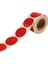 Hazır Al Hızlı Al Kuşe Daire Renk Baskılı Çap Etiketi 50MM x 50MM Ölçülerinde Yuvarlak Çıkartma 500 Adet Kendinden Yapışkanlı Rulo Etiketi Barkod Yazıcılar ile Uyumlu 40MM Kağıt Bazlı Etiket (Kırmızı) 3