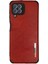 Buğz Samsung Galaxy A22 Kılıf Loop Deri Silikon - Kırmızı 1
