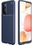 Buğz Samsung Galaxy A72 Kılıf Auto Focus Karbon Kapak - Lacivert 1