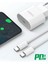 ES-EU42C 20W Type-C Çıkışlı Ekstra Type-C To Type-C Kablolu Pd Hızlı Şarj Cihazı 3