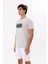 Baskı Detaylı Bisiklet Yaka Rahat Kalıp Kısa Kollu Günlük Kullanıma Uygun Tişört 2