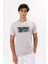 Baskı Detaylı Bisiklet Yaka Rahat Kalıp Kısa Kollu Günlük Kullanıma Uygun Tişört 5