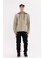 Omuz Panel Detaylı Fermuarlı Kapüşonlu Erkek Sweatshirt 1