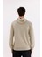 Omuz Panel Detaylı Fermuarlı Kapüşonlu Erkek Sweatshirt 3
