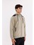 Omuz Panel Detaylı Fermuarlı Kapüşonlu Erkek Sweatshirt 4